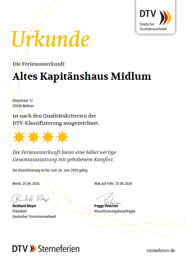 Zertifikat des DTV